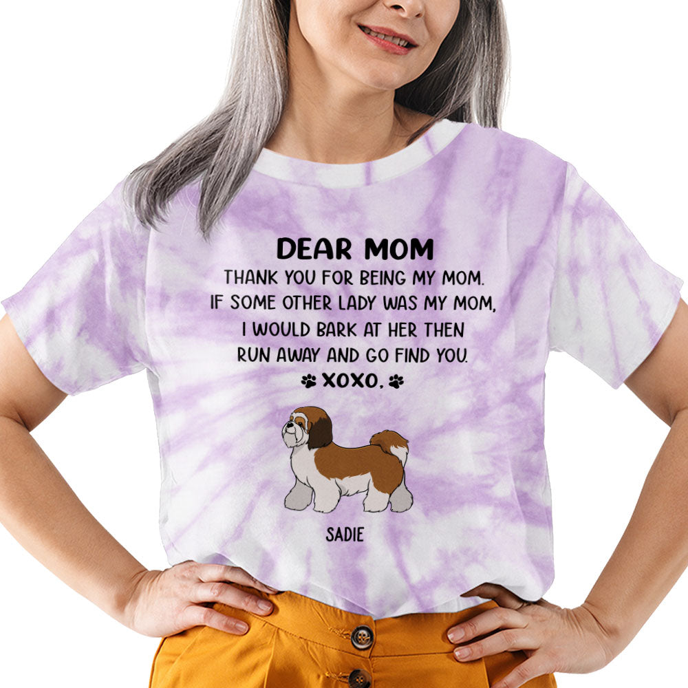 Dear Mom Xoxo - Personalized All-Over Print Custom T-Shirt for Everyday Comfort