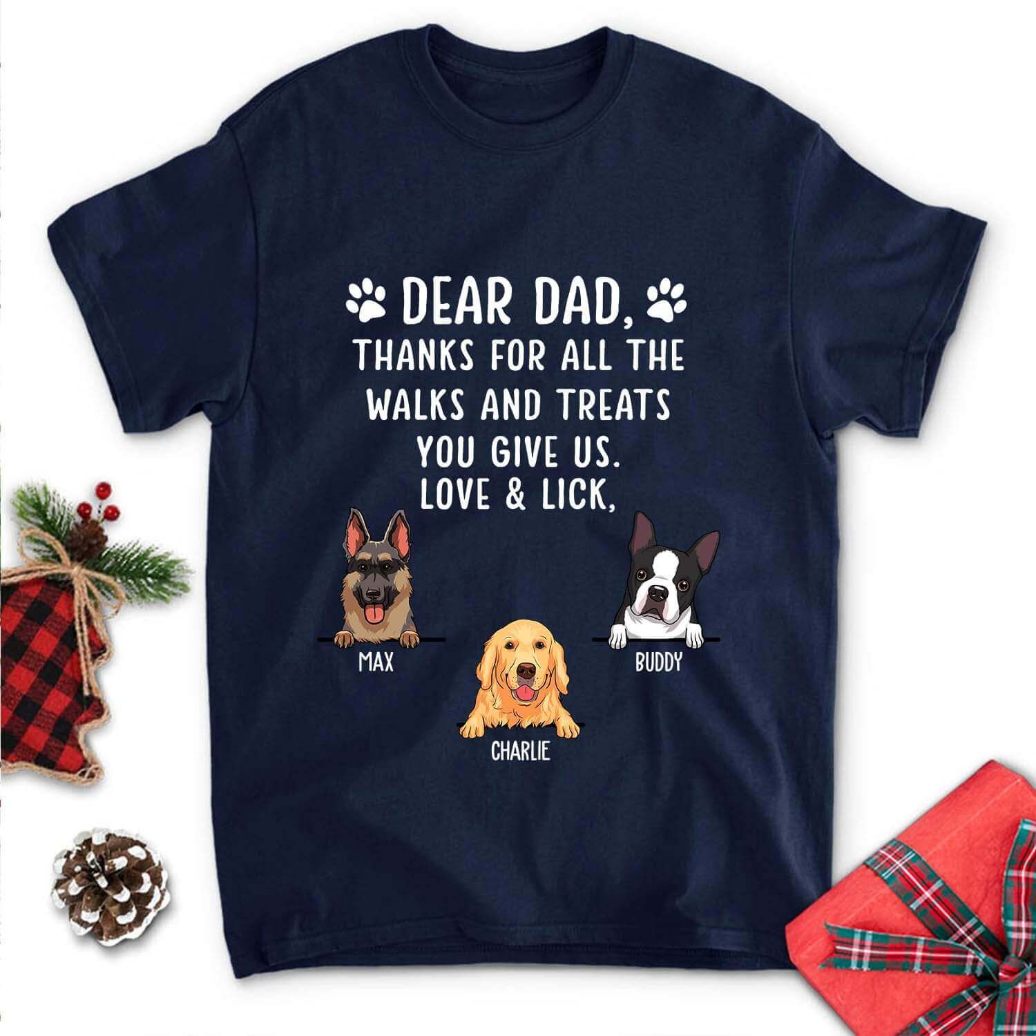 Personalized Unisex 'Thanks For All The Treats' T-shirt - Ideal Gift for Pet Lovers