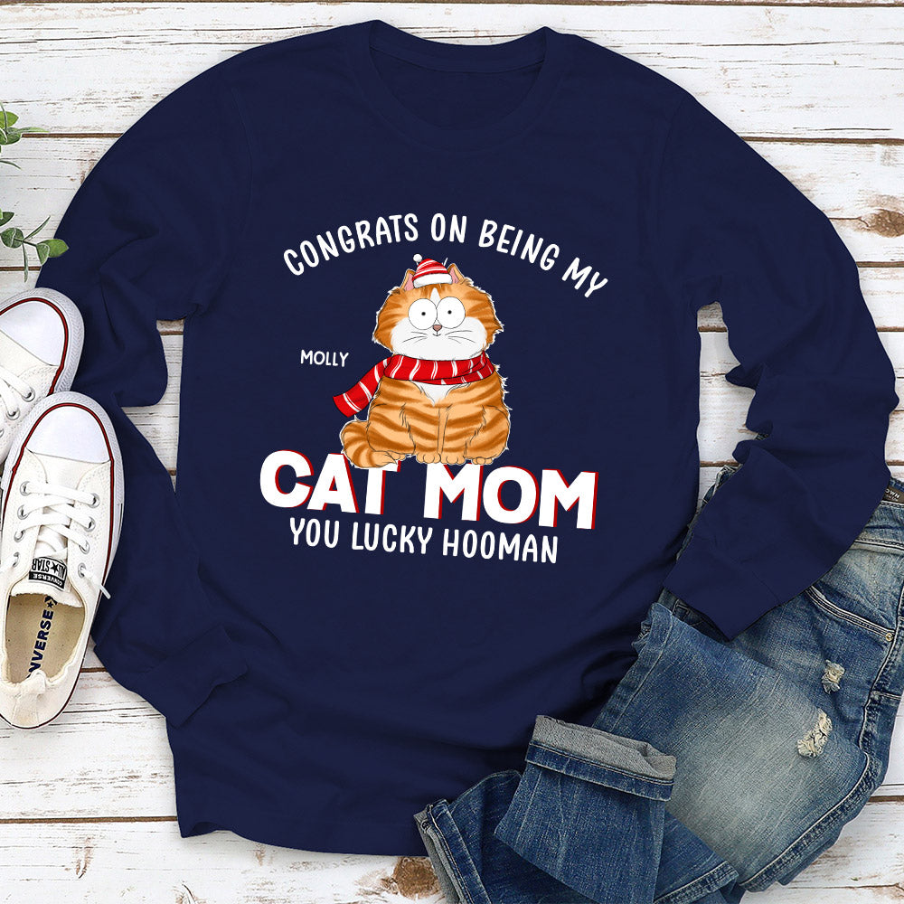 Personalized Congrats Hooman Long Sleeve Custom T-shirt for Pet Lovers