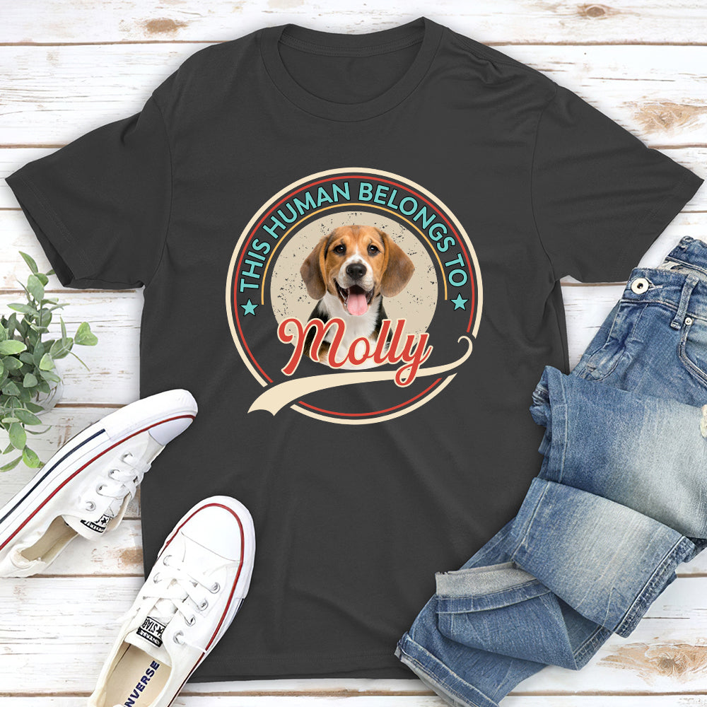 Personalized Human & Pet Photo Unisex T-shirt - Ideal Gift for Pet Lovers