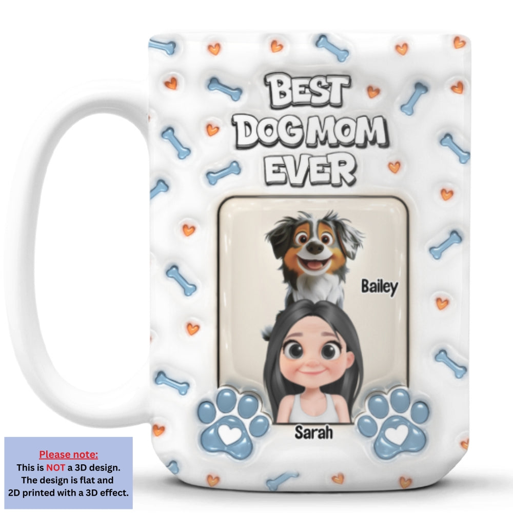 Mother's Day Personalized 3D Inflated Effect Custom Mug