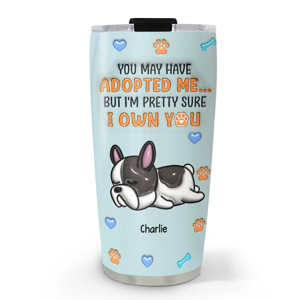Adopted Me - Unique Personalized 3D Inflated Effect Stainless Steel Tumbler