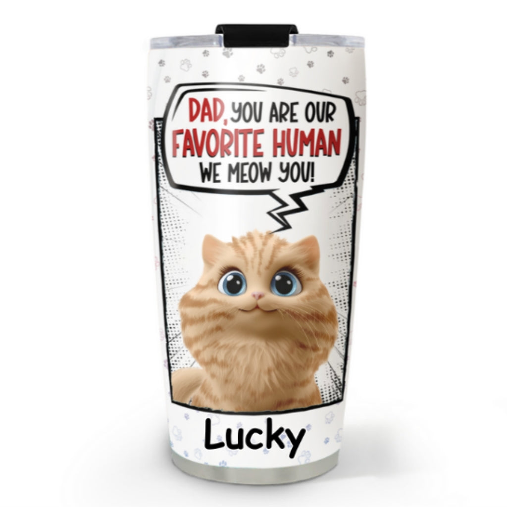 Personalized Favorite Cat Tumbler - Ideal Custom Drinkware