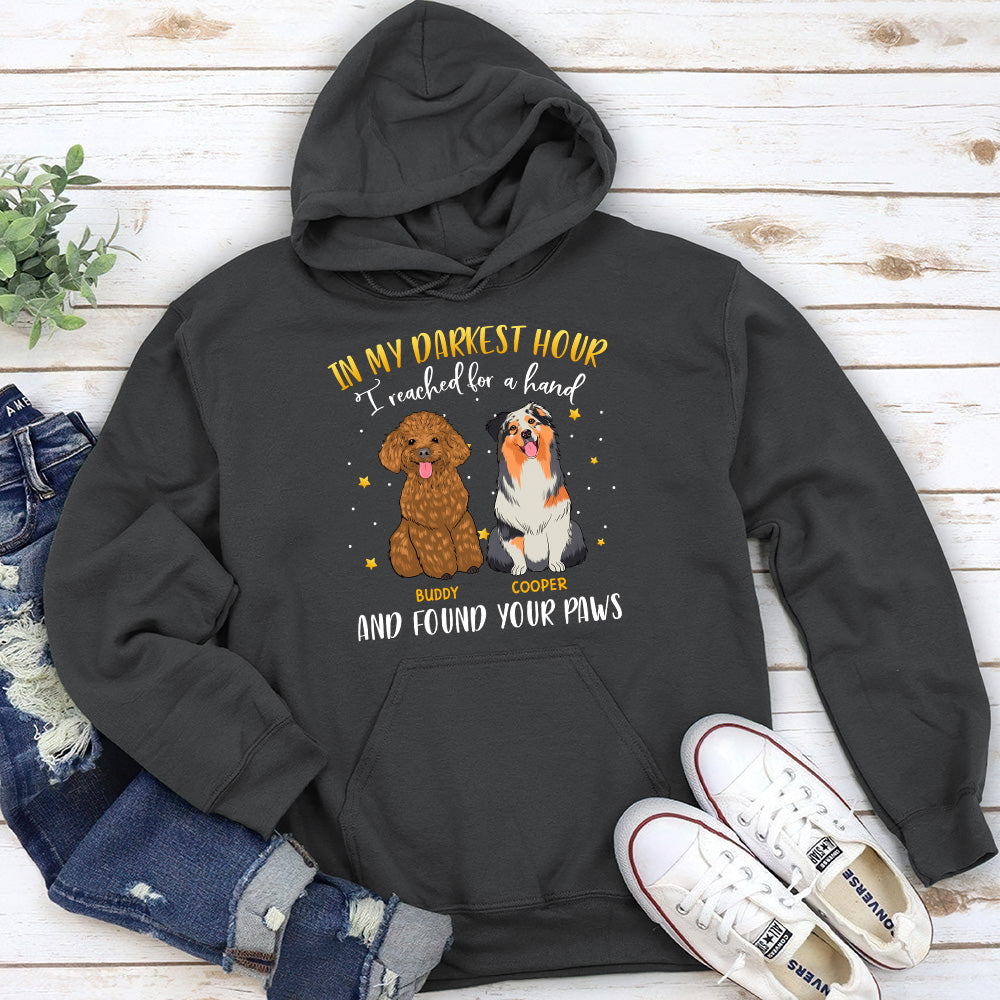 Personalized 'In My Darkest Hour' Custom Hoodie - Ideal Gift for Pet Lovers