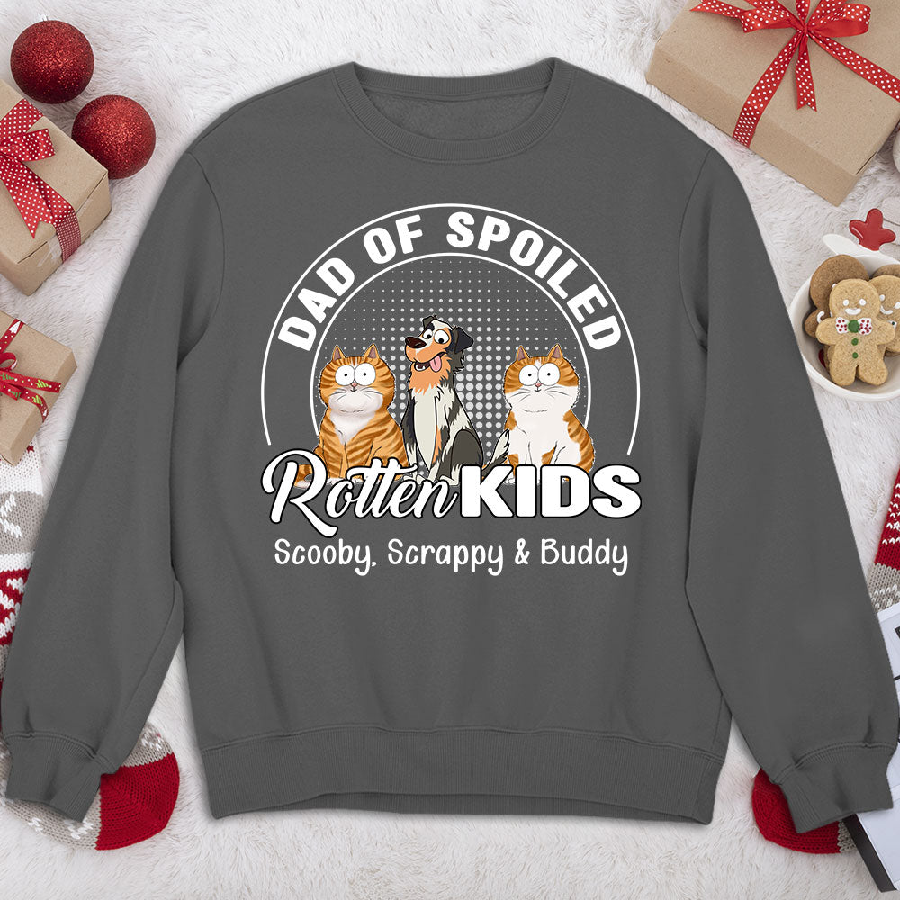 Custom Personalized Sweatshirt for Spoiled Pet - Loving Kids