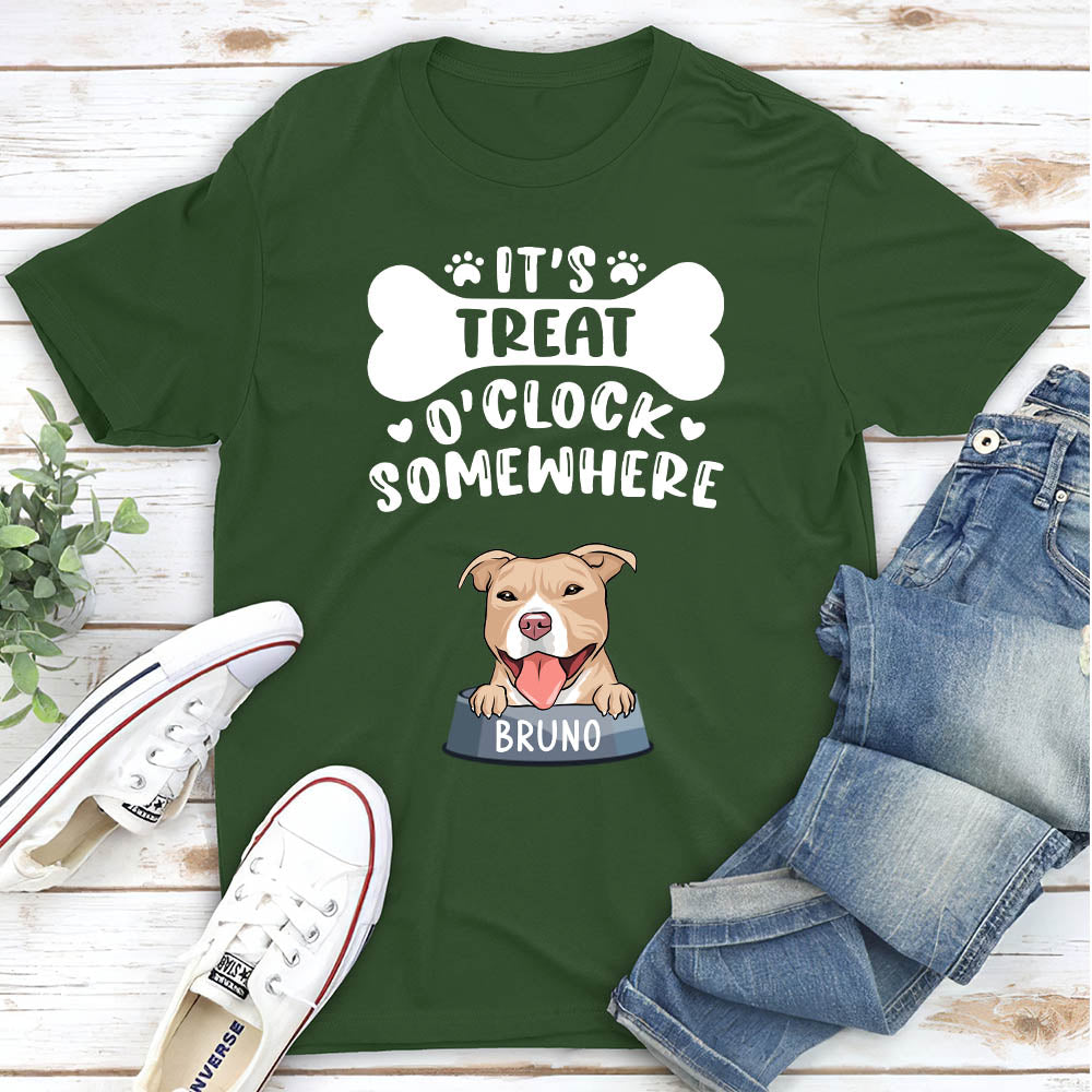Treat O'clock - Customizable Unisex Personalized Pet Lover T-shirt