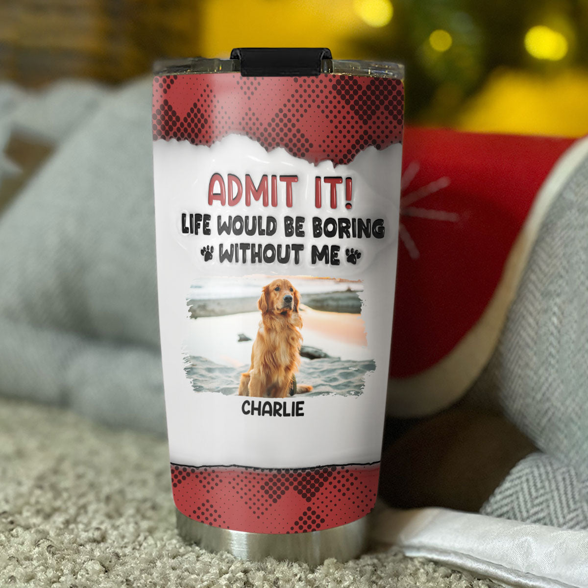 Personalized 3D Inflated Effect Tumbler - Your Must - Have Drinkware