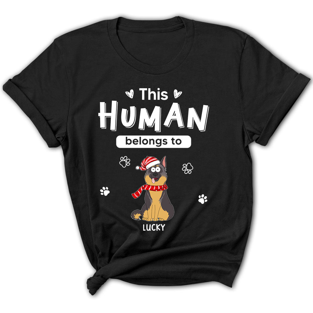 Personalized Christmas Women's T-shirt for Pet Lovers