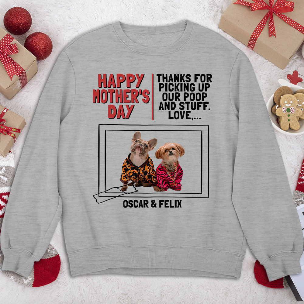 Personalized 'Thanks For Picking Up' Custom Sweatshirt for Pet Lovers
