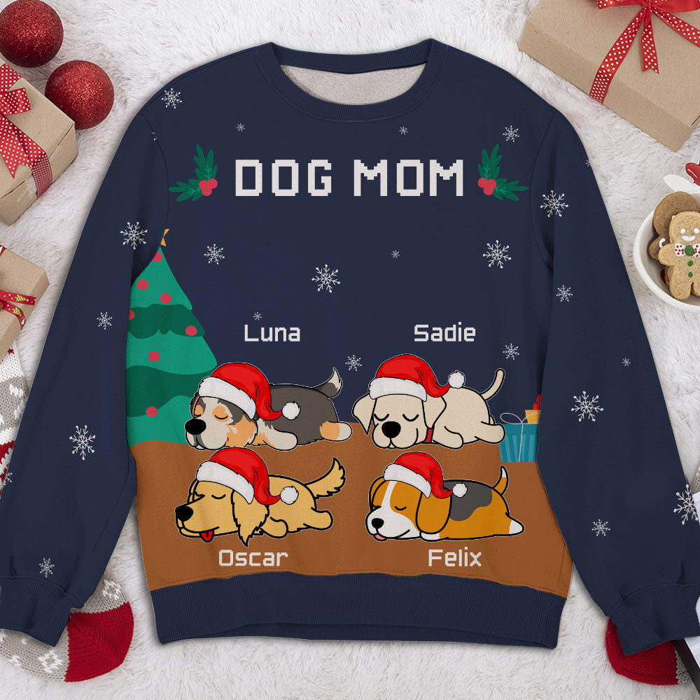 Personalized Cozy Christmas All-Over-Print Sweatshirt - Ideal Gift for Pet Lovers