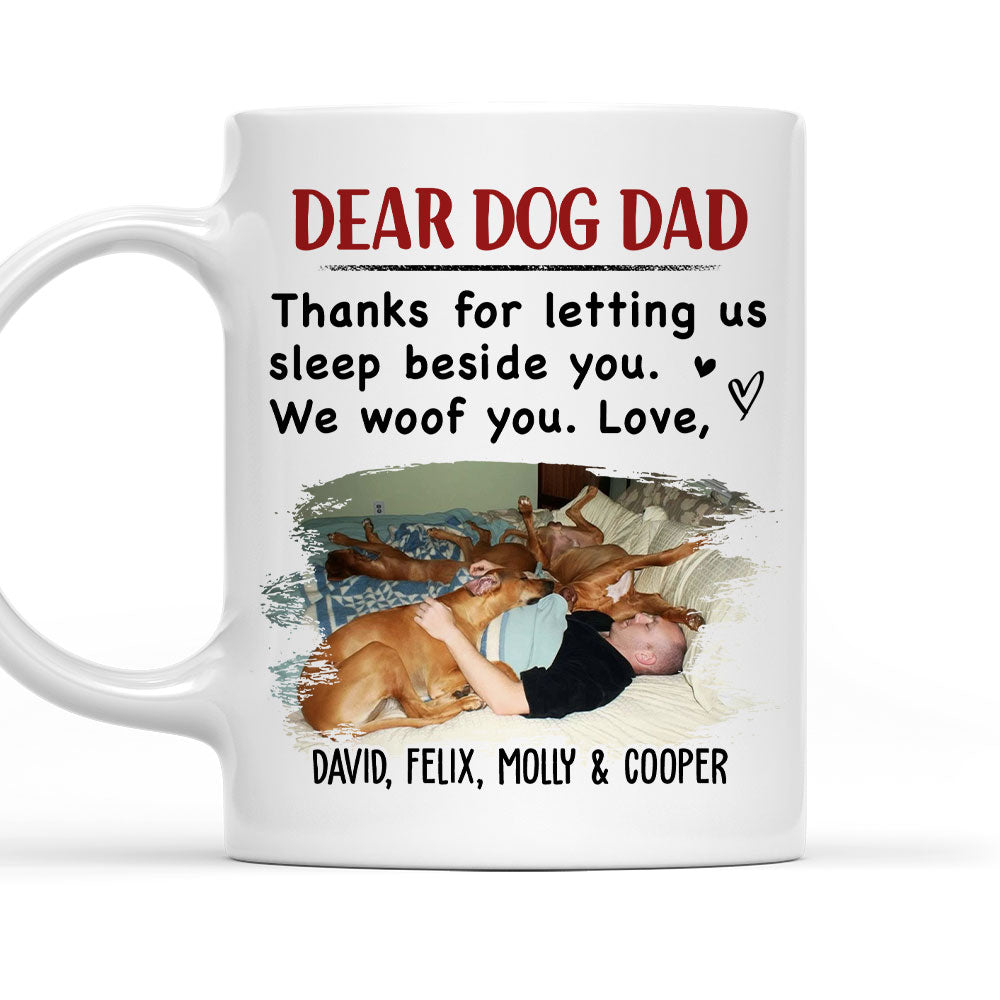 Personalized Sleep Beside You Photo Coffee Mug - Ideal Gift for Pet Lovers