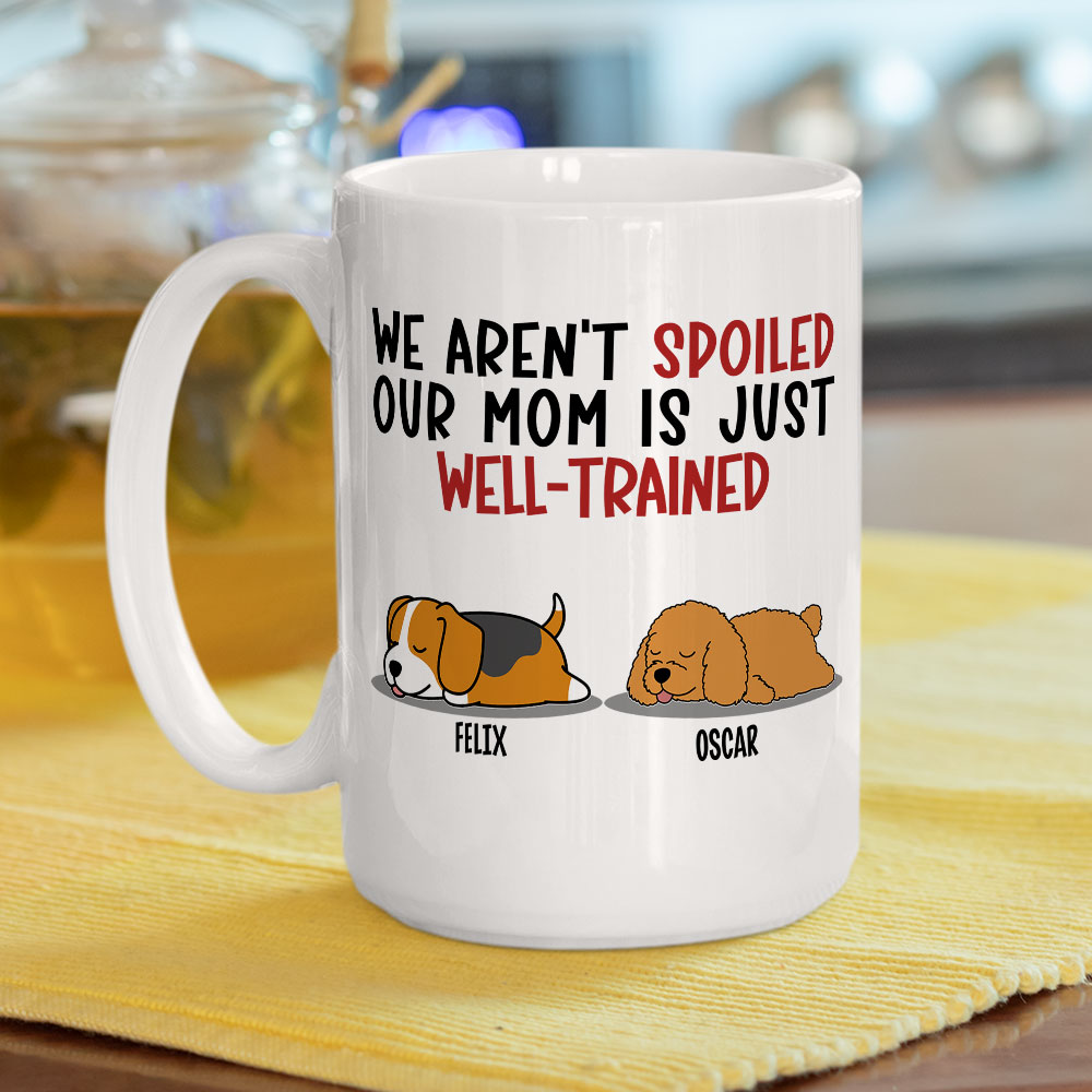 Personalized Custom Coffee Mug: Ideal Gift for Spoiled Dogs & Well - Trained Dads