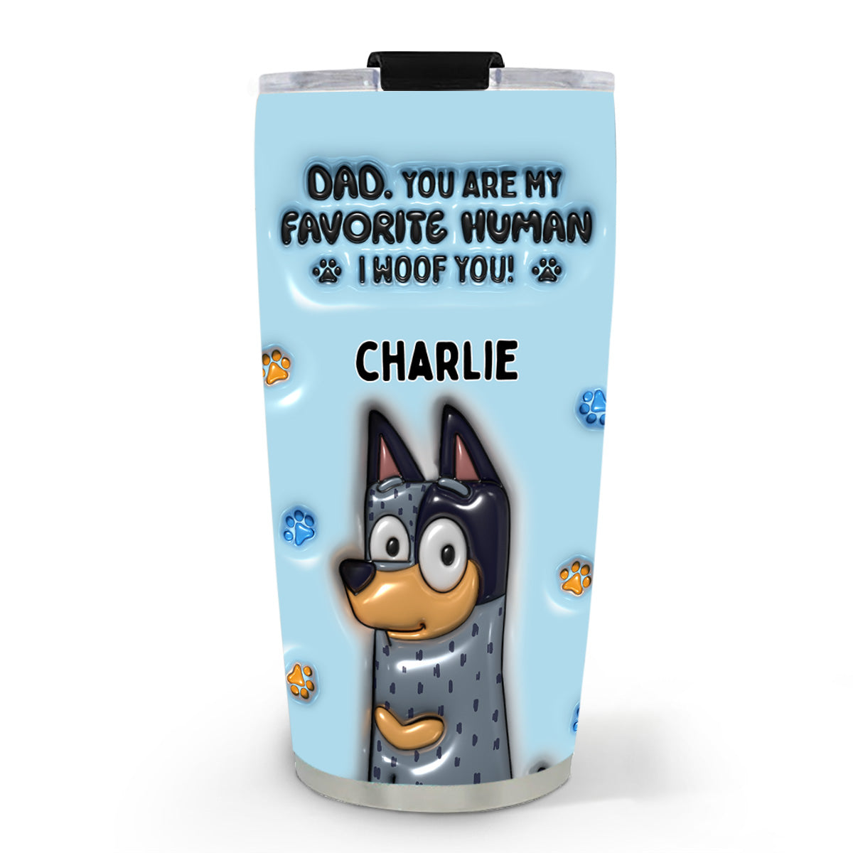 Personalized 3D Inflated Effect Custom Tumbler - Your Favorite Human Accessory