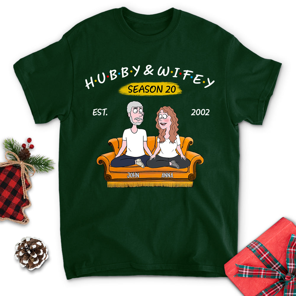 Personalized Hubby & Wifey Season Unisex T - shirt: Ideal Gift for Loved Ones