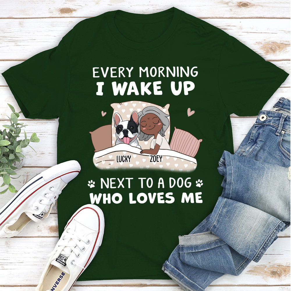 Personalized Unisex Sleep Next To Me T - shirt: Ideal Gift for Pet Lovers