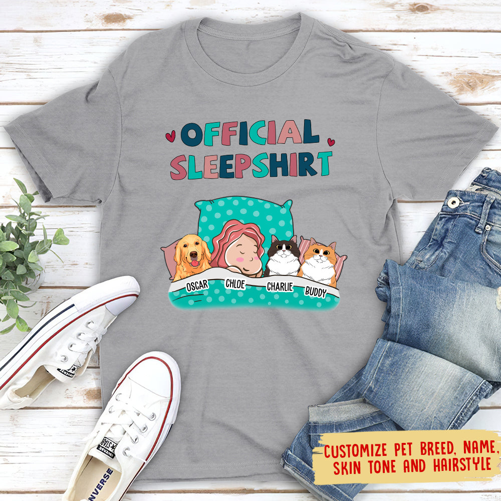 Personalized Unisex Pet Official Sleepshirt - Ideal Gift for Pet Lovers