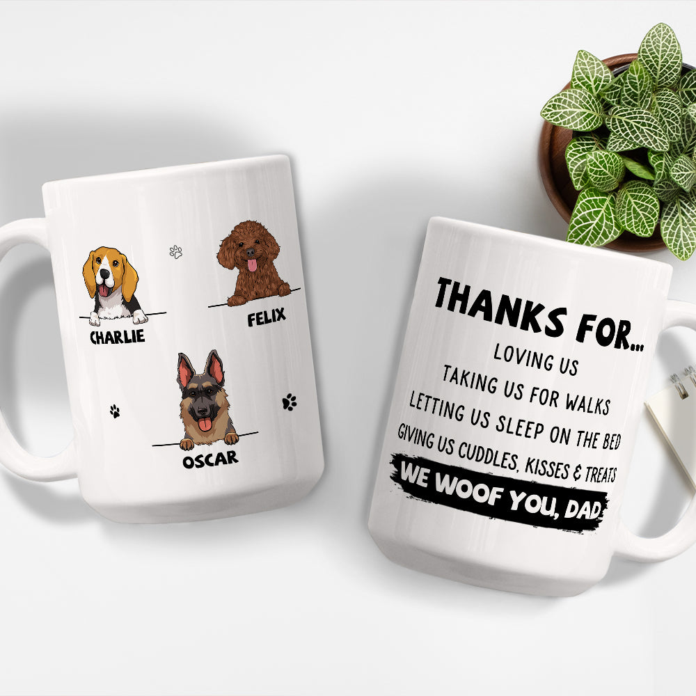Personalized Dog Appreciation Custom Coffee Mug