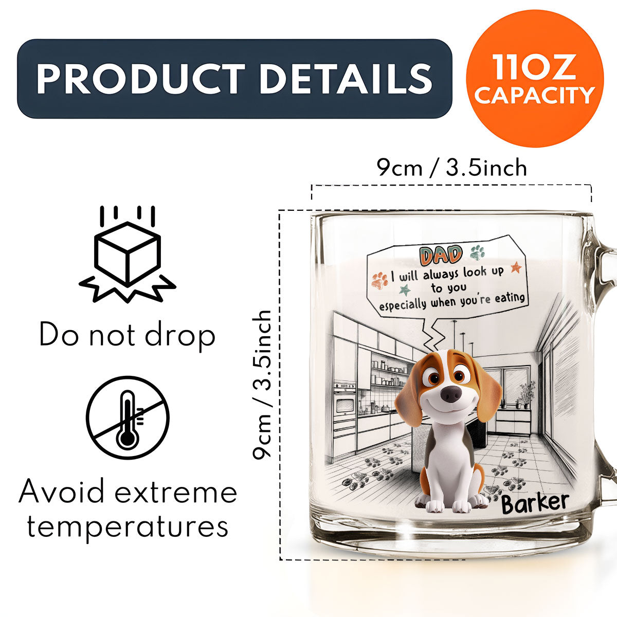 Personalized Custom Glass Mug - A Unique Drinking Companion