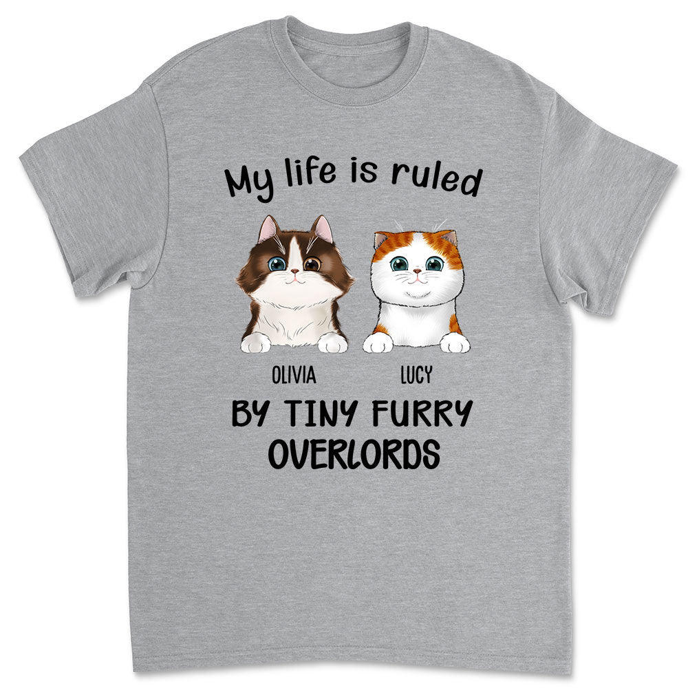 Personalized Unisex 'Ruled By Cats' T-shirt - Ideal Gift for Pet Lovers