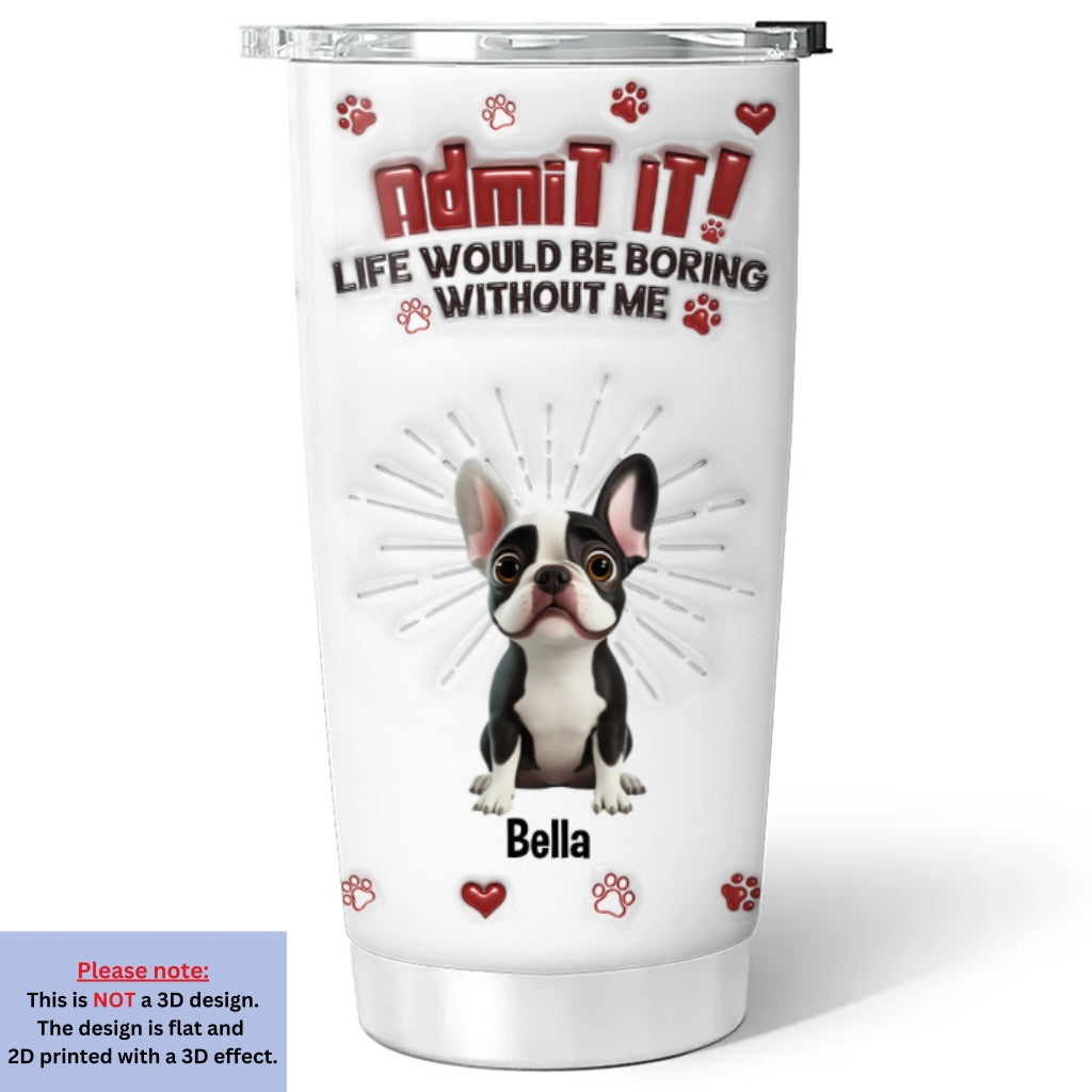 Accept It Mom Dad - Customizable 3D Inflated Effect Stainless Steel Tumbler