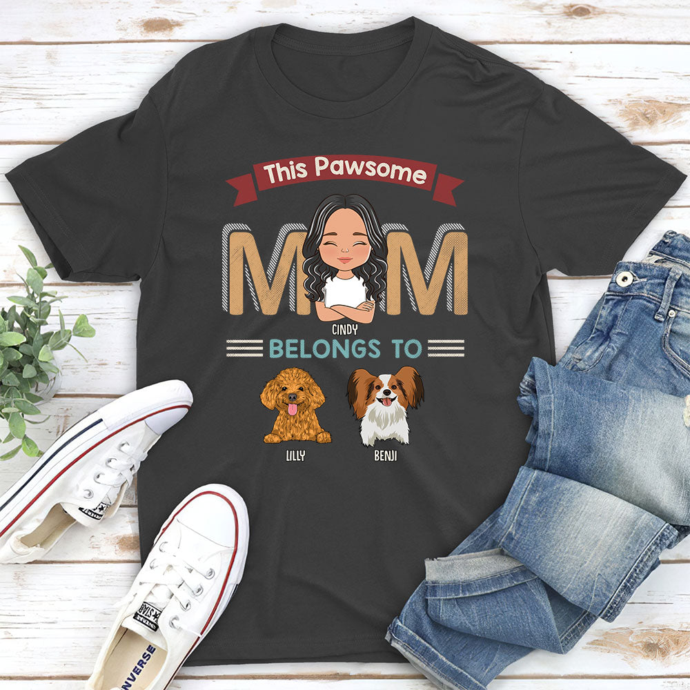Pawsome Parents - Personalized Custom Unisex Pet Lover T-shirt