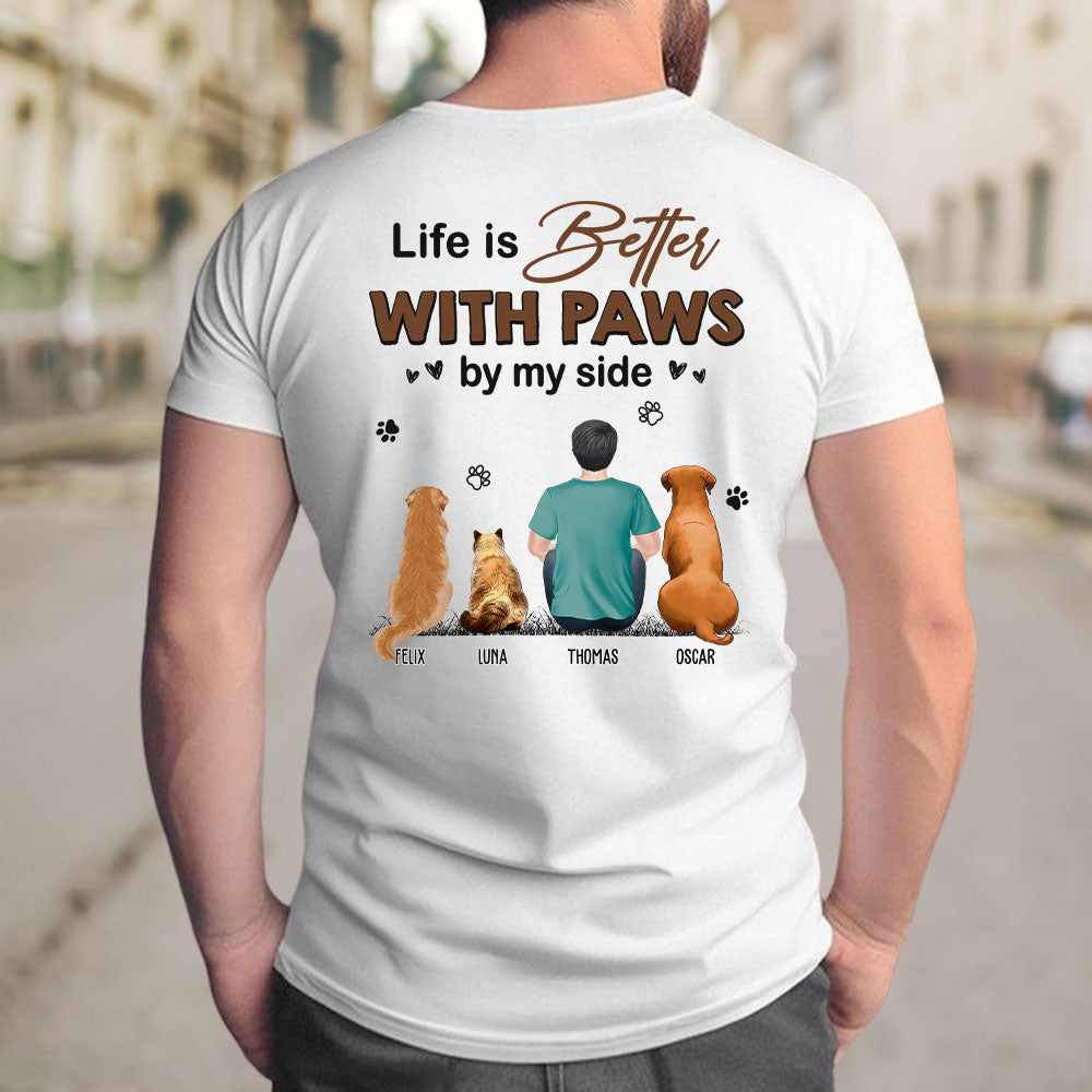 Paws By My Side - Customizable Unisex Personalized Pet Lover T-shirt