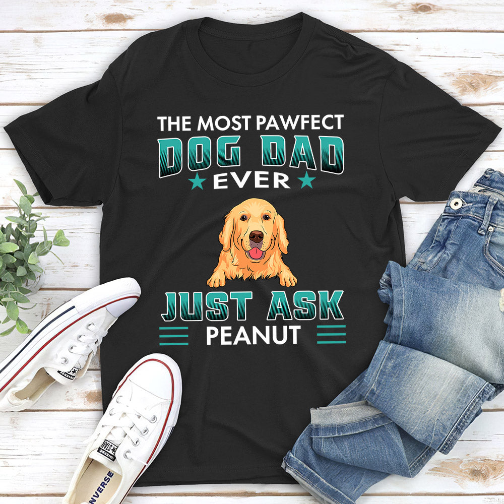 Pawfectly Personalized Unisex Dog Dad T-shirt - Ideal Gift for Pet Lovers