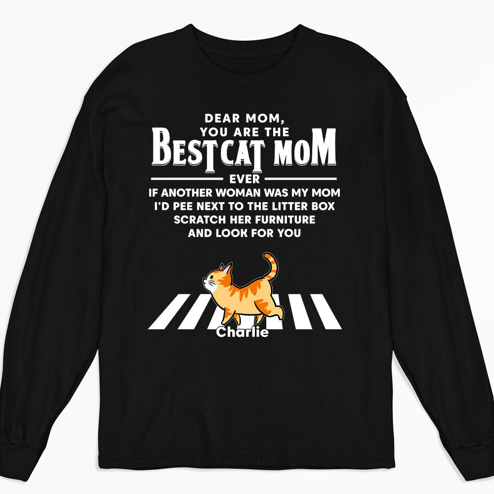 Personalized Custom Cats-themed Long Sleeve T-shirt - Ideal Gift for Pet Lovers