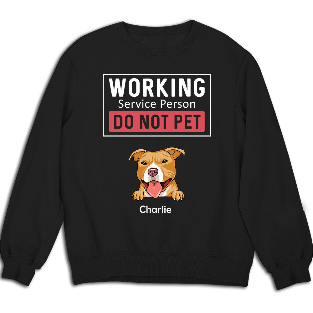 Customizable Working Dog Service Themed Personalized Sweatshirt for Dog Lovers