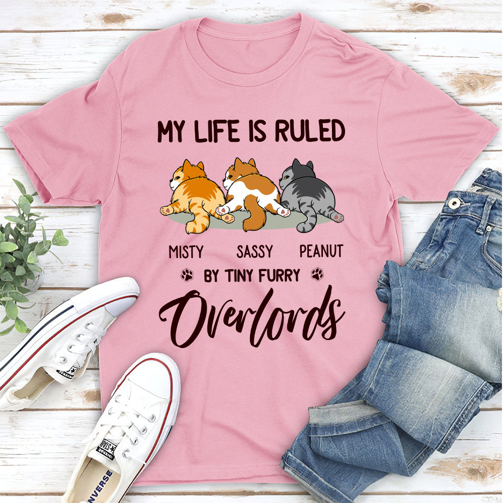 Personalized 'Cats Rule My Life' Unisex T-Shirt - Ideal Gift for Pet Lovers