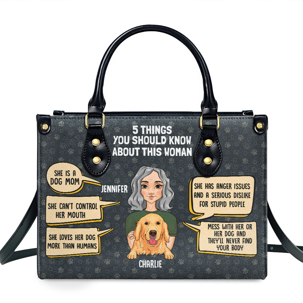 Personalized Custom Leather Bag for Dog Moms: Show Your Love!