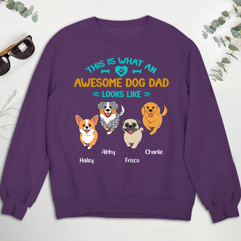 Amazing Personalized Dog Dad Custom Sweatshirt - Ideal Gift for Pet Lovers