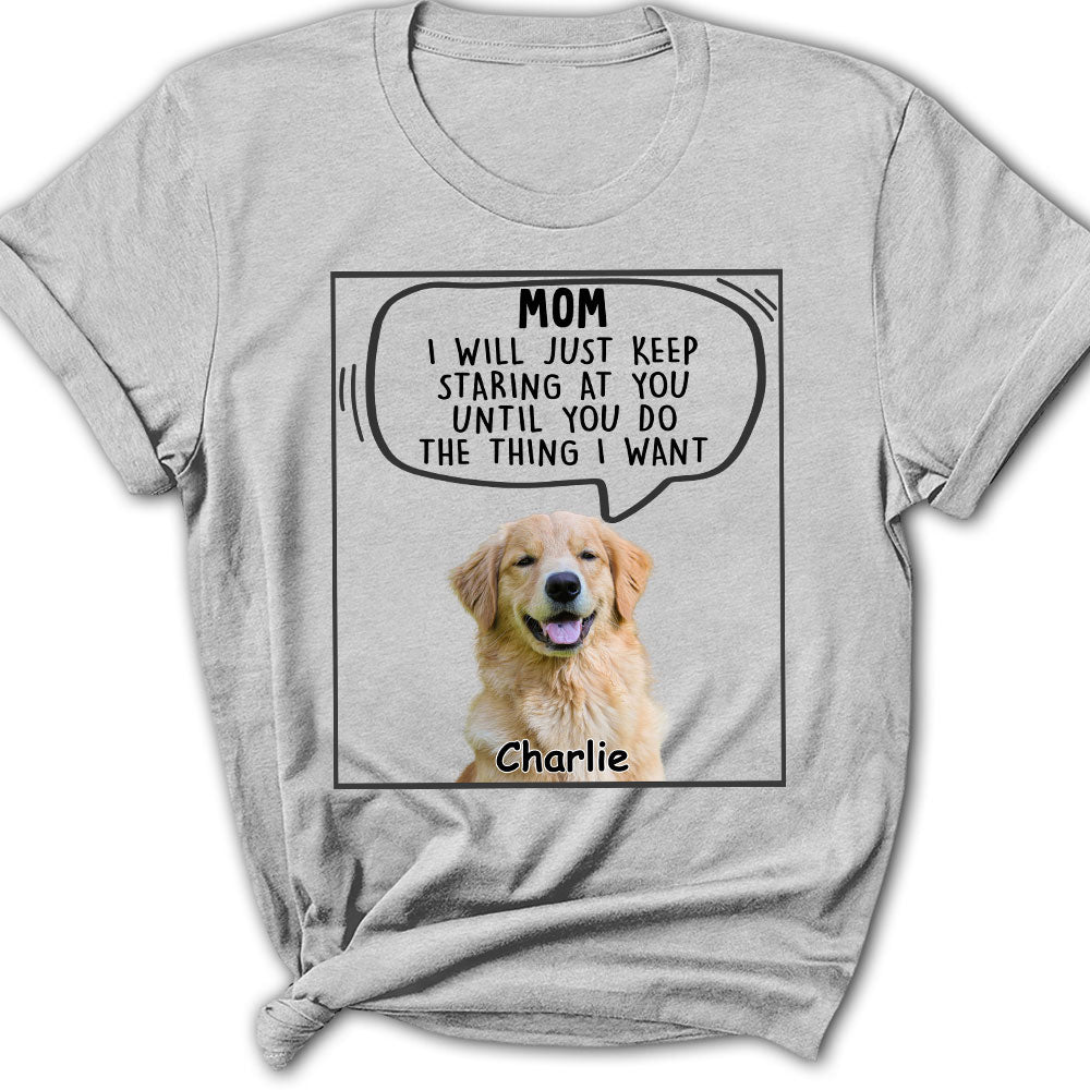 Personalized Custom Women's Pet Lover Photo T-shirt