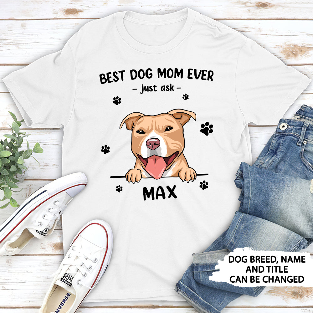 Top-Rated Personalized Unisex T-shirt for Dog Moms and Dads