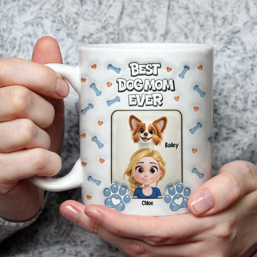 Mother's Day Personalized 3D Inflated Effect Custom Mug