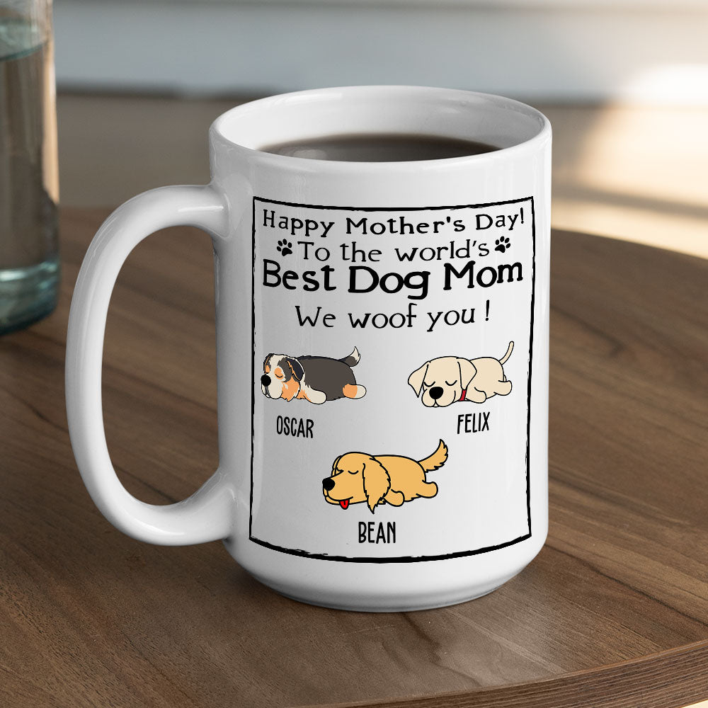 Customizable 'You're the Best Dog Mom Ever' Personalized Coffee Mug