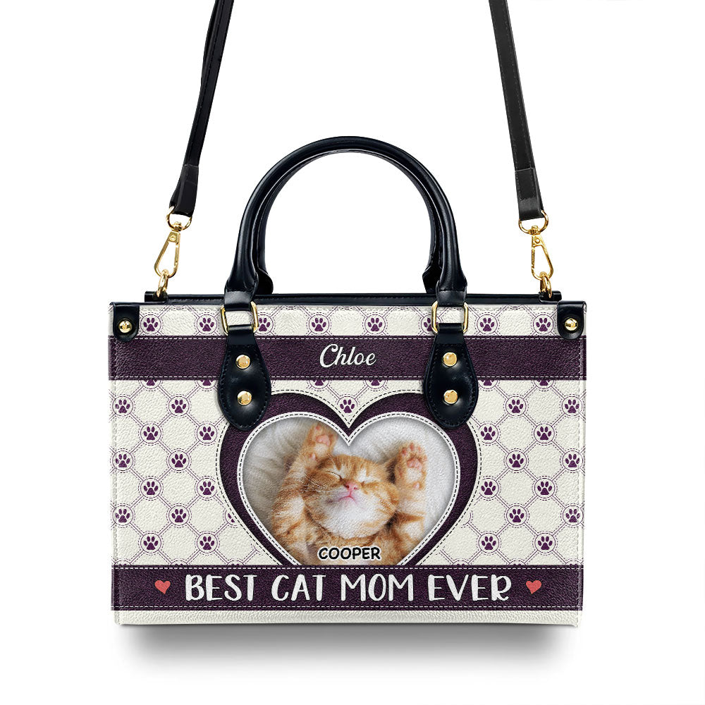 Personalized Custom Leather Bag - The Perfect Gift for Fur Moms