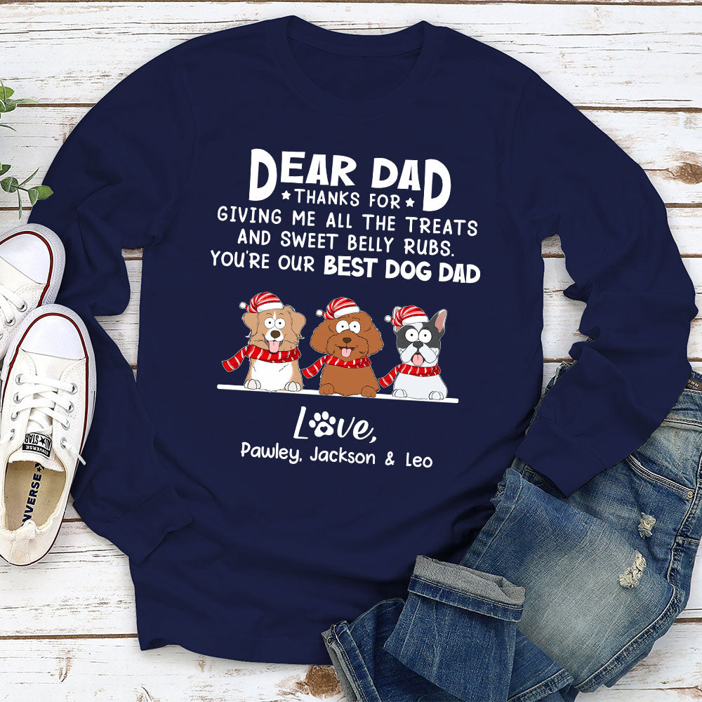 Sweet Belly Rubs - Customizable Personalized Long Sleeve Pet Lover T-shirt