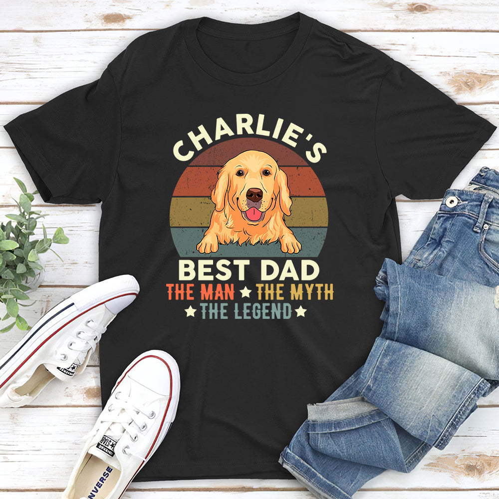 Personalized Dog Dad Unisex T-shirt - Ideal Gift for Pet Lovers