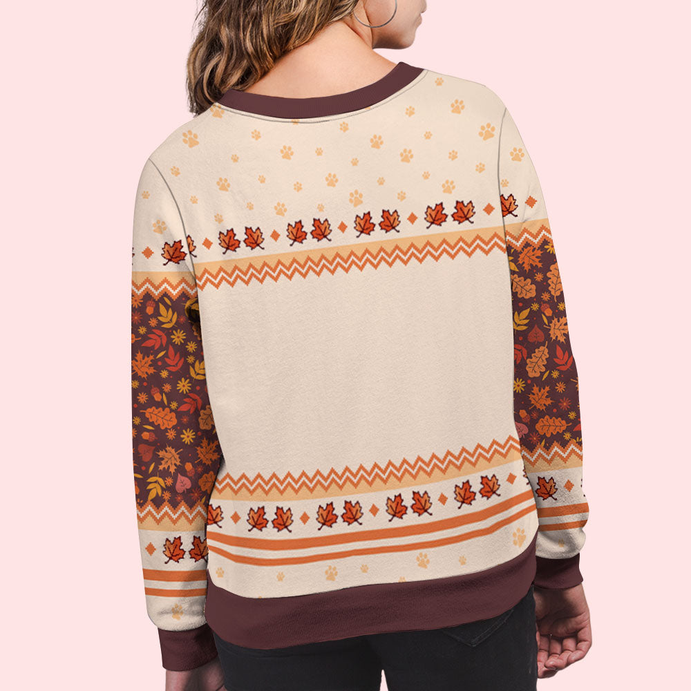 Top Personalized All-Over-Print Sweatshirt for Dog and Cat Moms