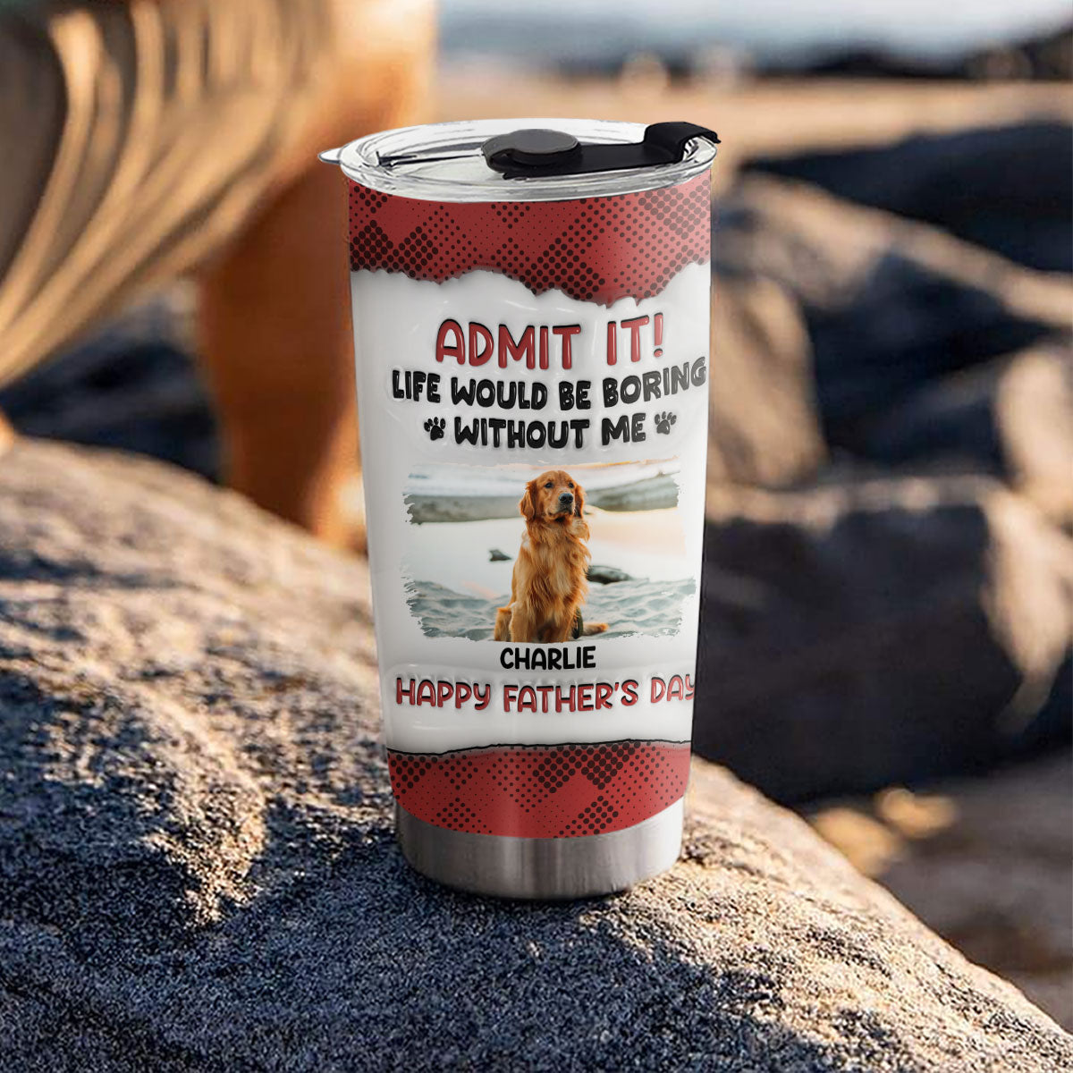 Admit It 2 - Customizable 3D Inflated Effect Personalized Stainless Steel Tumbler