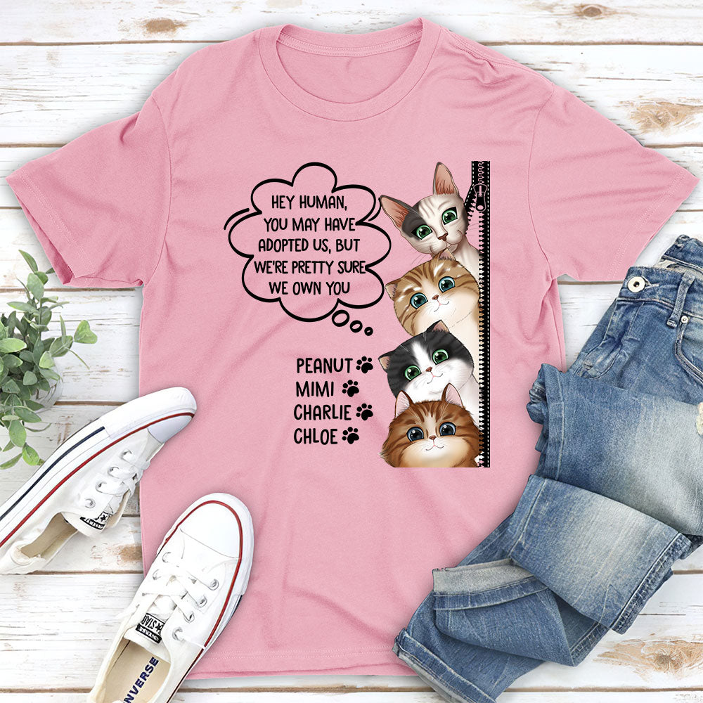 We Own You - Customizable Unisex Personalized T - shirt for Pet Lovers