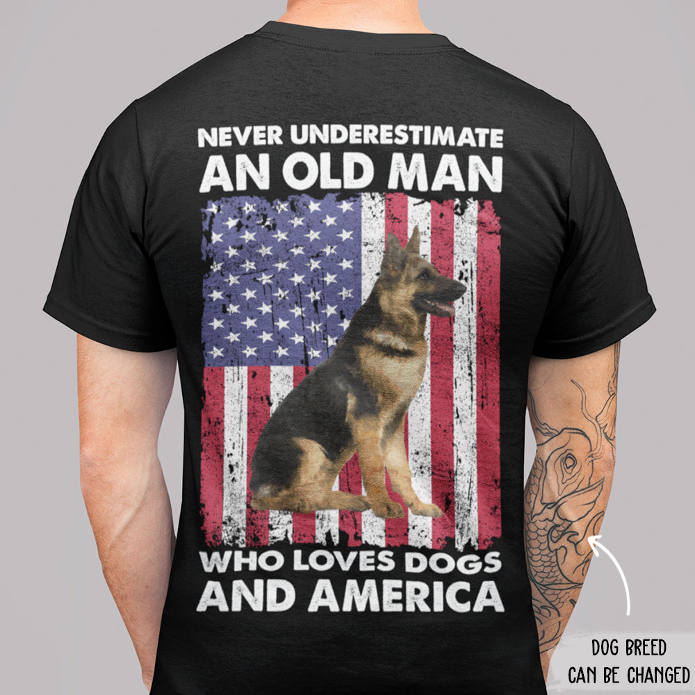 Personalized Unisex T-shirt: A Tribute to Dog - Loving Americans