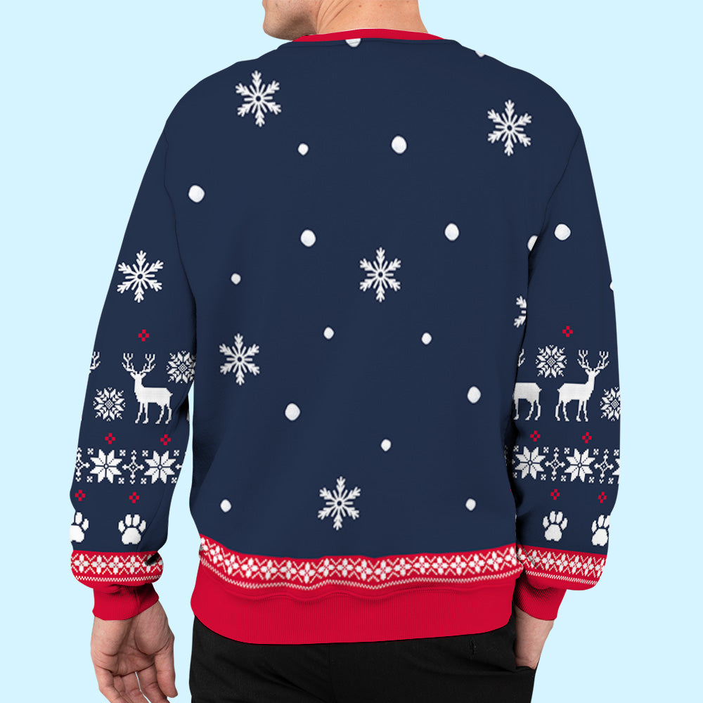 Personalized Cat - Following All - Over Print Sweatshirt: Ideal Gift for Pet Lovers