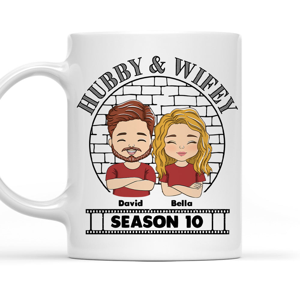 Hubby Wifey Personalized Customized Coffee Mugs - Ideal Gift for Couples
