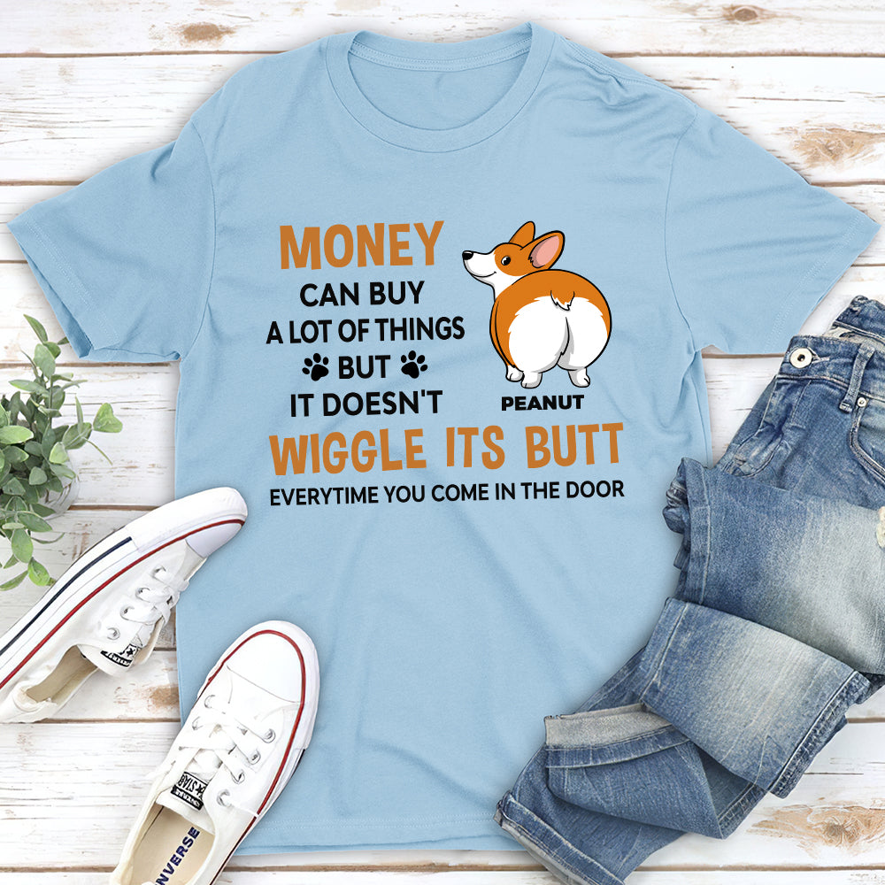 Wiggle Butt 2 - Customizable Unisex Personalized T - shirt for Pet Lovers