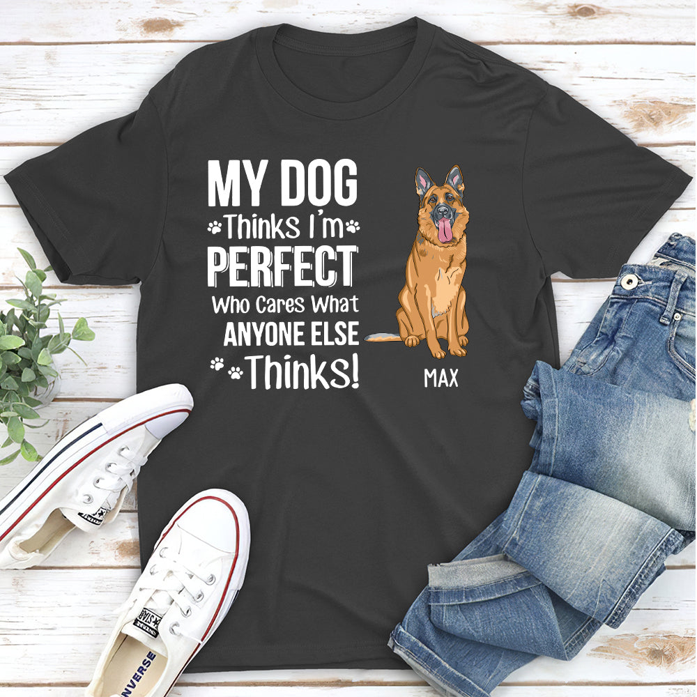 Unique Personalized Unisex T-shirt: Who Cares What Others Think - Ideal for Pet Lovers