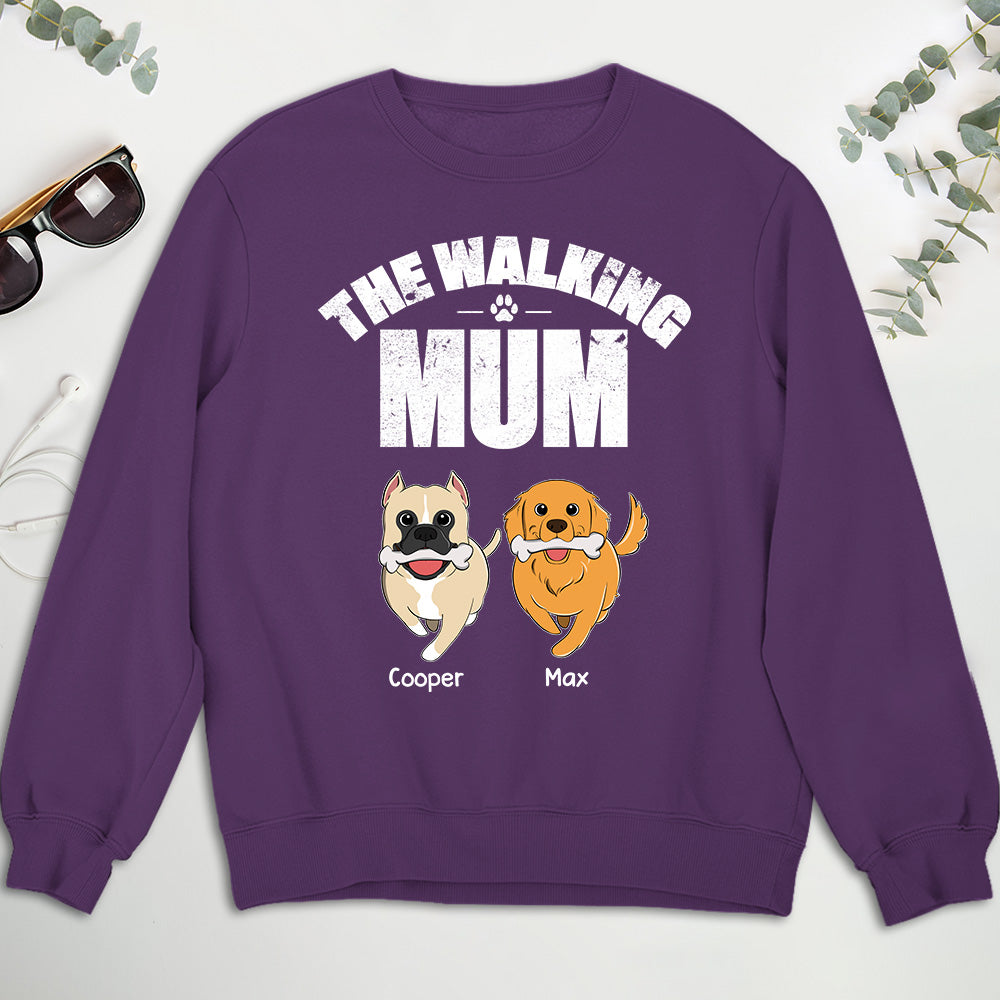 Personalized Walking Dog Custom Sweatshirt - Ideal Gift for Pet Lovers