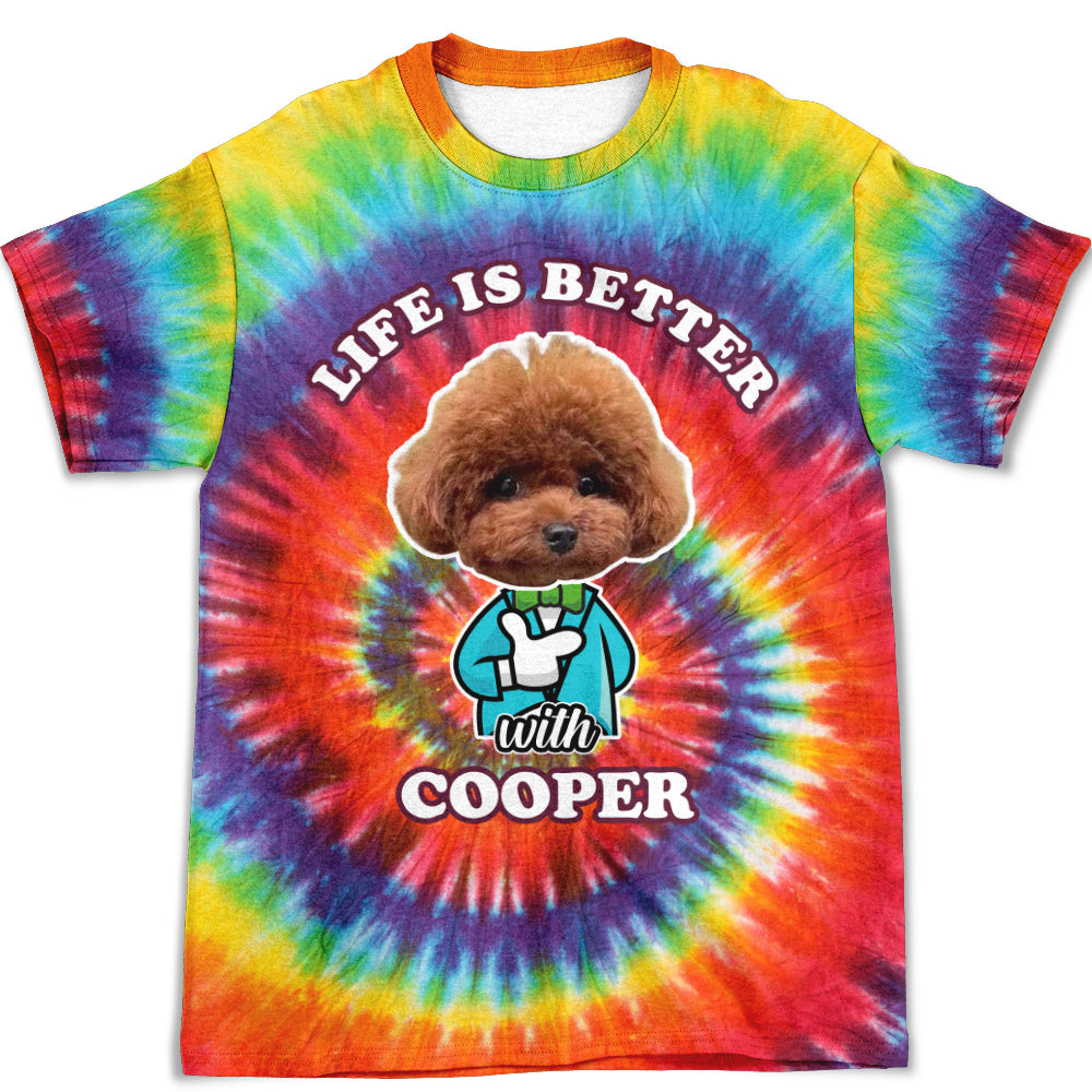 Life Is Colorful - Personalized Custom All-over-printed Photo T-shirt