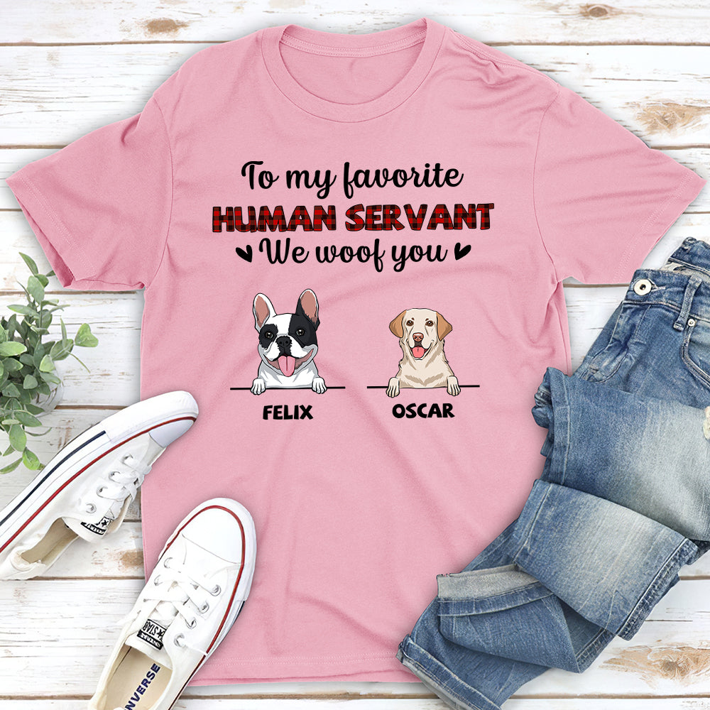 Personalized 'I Woof You' Unisex T-shirt - Ideal Gift for Pet Lovers